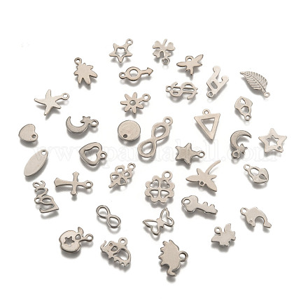 304 pendentifs de formes différentes en acier inoxydable STAS-J014-M-1