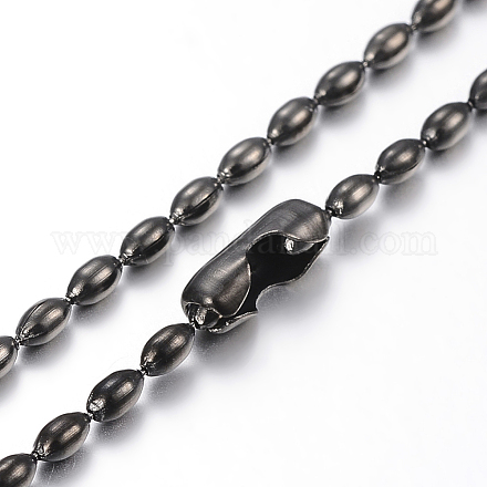 Fabricación de collares de cadena de bola de 304 acero inoxidable MAK-I008-03B-A02-1
