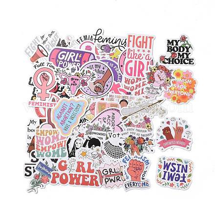 100pcs Feminism Paper Stickers Set DIY-C062-02-1