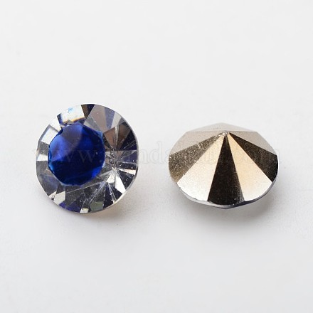 Diamond Shape Grade AAA Pointed Back Resin Rhinestone Cabochons RESI-F006-SS24-09-1