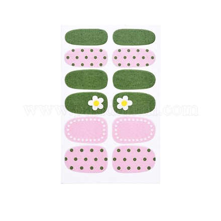 Цветочная серия наклейки для ногтей с полным покрытием MRMJ-T109-WSZ509-1