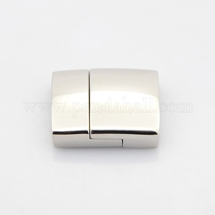 Cuboid 304 Stainless Steel Magnetic Clasps STAS-N041-04-1