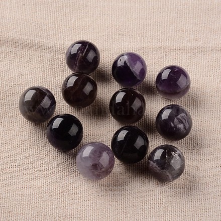 Natural Amethyst Round Ball Beads G-I174-16mm-13-1