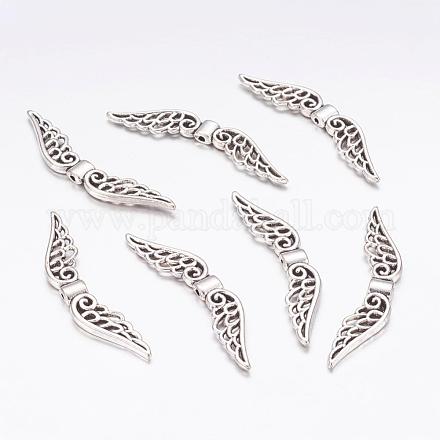 Perles d'ailes en alliage de style tibétain X-TIBEB-4995-AS-FF-1