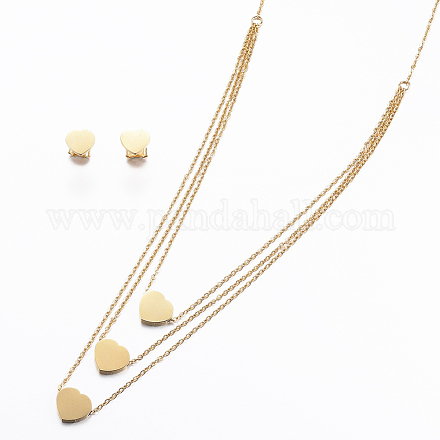 Kits de bijoux en 304 acier inoxydable SJEW-H097-08G-1