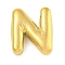 Ion Plating(IP) 304 Stainless Steel Pendants, Balloon Letter Charm, Golden, Letter N, 19x16x5mm, Hole: 2x1.5mm