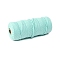 Cotton String Threads for Crafts Knitting Making, Pale Turquoise, 3mm, about 109.36 Yards(100m)/Roll