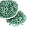 Glass Beads, Imitation Cat Eye Beads, Rondelle, Sea Green, 4~4.5x2.5~3mm, Hole: 1.2~1.5mm