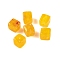 Acrylic Bead, Imitation Jade, Cube, Gold, 9x8x8mm, Hole: 2mm, 833pcs/500g