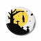 Halloween Series Acrylic Cbabochons, Black, Tree, 25x3mm