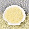 Baking Paint Glass Seed Beads, Rondelle, Champagne Yellow, 4~5x2mm, Hole: 1mm, about 25000 pcs/1000g