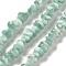 Natural Glass Beads Strands, Chip, 2.5~7.5x6~11.5x6~8.5mm, Hole: 0.9mm, about 103pcs/strand, 15.87''(40.3cm)