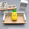PVC Keychain, Fruit Theme, Pineapple, Pendant: 50x27mm