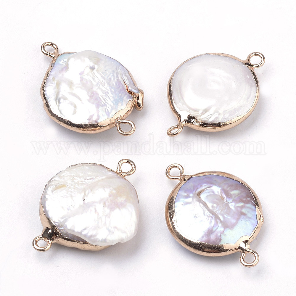 Bracelet Réglable En Plaqué Or Jaune Avec Perle Baroque Naturelle – Élégance Intemporelle