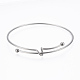 Adjustable 304 Stainless Steel Bangles BJEW-H522-01P-2