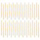 UNICRAFTALE 100 Strands 47mm Golden Chain Extenders 304 Stainless Steel Necklace Bracelet Anklet Extender Chain Set Metal Chains Accessories for Necklace Jewelry Making Supplies STAS-UN0002-12G-1