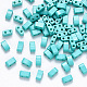 2-Hole Baking Painted Glass Seed Beads SEED-S031-M-412-1