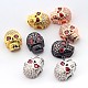 Fashionable Brass Micro Pave Cubic Zirconia Skull Hollow Beads ZIRC-L007-07-1