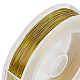Benecreat 0.3mm (28 gauge) 150m filo di ferro dorato resistente all'appannamento per progetti di perline di gioielli MW-BC0001-01A-4