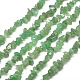 Di chip avventurina fili di perline verdi naturali G-M205-10B-1