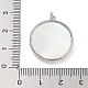 Подвески из латуни с покрытием из прозрачного кубического циркония KK-M293-41P-3