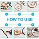 Round Copper Wire for Jewelry Making CWIR-PH0001-0.5mm-04-6