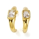 Crystal Rhinestone Arch Stud Earrings EJEW-K244-03G-2