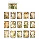 30 foglio di 15 blocchi di carta per album floreali con tema timbro e 140x100 stili PW-WG97548-03-1