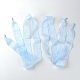 Lacets plats en mousseline de polyester transparent DIY-WH0265-04A-1
