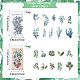 CRASPIRE 120pcs Leaf Stickers Self-Adhesive Plants Stickers Washi Stickers DIY Decorative Label for Scrapbook Notebook Journal Card Making Envelope Decoration DIY-CP0007-15-2