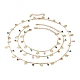 Latón esmalte colgante tobilleras y pulseras y collares conjuntos de joyas SJEW-JS01149-1