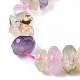 Hebras naturales de perlas de cuarzo mezclado G-R462-22-3