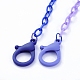 Collares de cadena de cable de plástico abs de dos tonos personalizados NJEW-JN02825-06-2