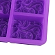 DIY石鹸シリコーン型  手作り石鹸作り用  波模様の長方形  ランダム単色またはランダム混色  170x143x33mm  内径：70x52x30mm SOAP-PW0001-028-3