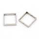 Square Ring Alloy Bead Frames EA565Y-NF-1