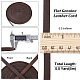 GORGECRAFT 5.5Yds 8mm Flat Genuine Leather Cord Natural Leather String Lace Strips Full Grain Cowhide Braiding String Roll for Jewelry Making DIY Craft Braided Bracelets Belts Keychains(Dark Brown) WL-GF0001-07A-02-2