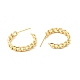 Brass Curb Chains Shape Stud Earrings EJEW-G312-09G-2