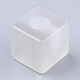 樹脂ビーズ  天然石風  パールカラーの  大穴ビーズ  キューブ  ミックスカラー  20x20x20mm  穴：8mm RESI-T036-02B-2