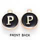 Golden Plated Alloy Charms ENAM-SZ0001-25B-P-3