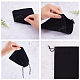 PandaHall 30 Pack Velvet Jewelry Pouches Bags 15X 12cm Black Velvet Cloth Jewelry Pouches Drawstring Bags for Jewelry Bracelets and Watches Storage TP-PH0001-05-7