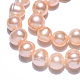 Brins de perles de culture d'eau douce naturelles PEAR-N013-09A-5