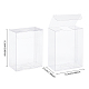 Benecreat透明PVCボックス  キャンディートリートギフトボックス  結婚披露宴のベビーシャワーの荷箱のため  長方形  透明  3.7x6.3x8.3cm CON-BC0001-86A-2