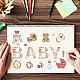 GLOBLELAND Baby Silicone Clear Stamps Baby Toy Transparent Stamps for Birthday Easter Holiday Cards Making DIY Scrapbooking Photo Album Decoration Paper Craft DIY-WH0167-56-616-4