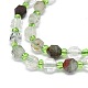 Quartz vert naturel de lodolite / quartz de jardin / brins de perles de quartz fantôme vert G-O201B-23-3