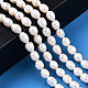 Fili di perle di perle d'acqua dolce coltivate naturali PEAR-N012-05K-2