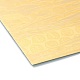 （訳あり商品）  真鍮パネル  機械的切断用  精密加工  金型製作  長方形  ゴールドカラー  25.1x10x0.1cm KK-XCP0001-29C-3