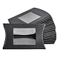 Chgcraft 30 pz scatole di cuscini in carta kraft nera con finestra trasparente CON-GL0001-02-02-1