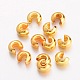 Brass Crimp Beads Covers EC266-G-1