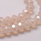 Chapelets de perles en verre électroplaqué X-GLAA-K016-6x8mm-05PL-3