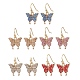Rhinestone della lega orecchini pendenti&nbsp;EJEW-JE06221-1